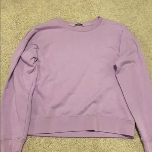 purple sweatshirt